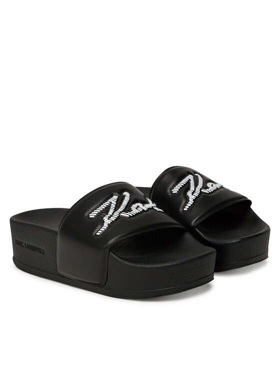 KARL LAGERFELD KARL LAGERFELD Natikače Kondo Maxi KL80872 Crna