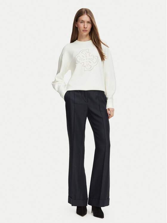Guess Guess Sveter W6BR52 Z1453 Krémová Regular Fit