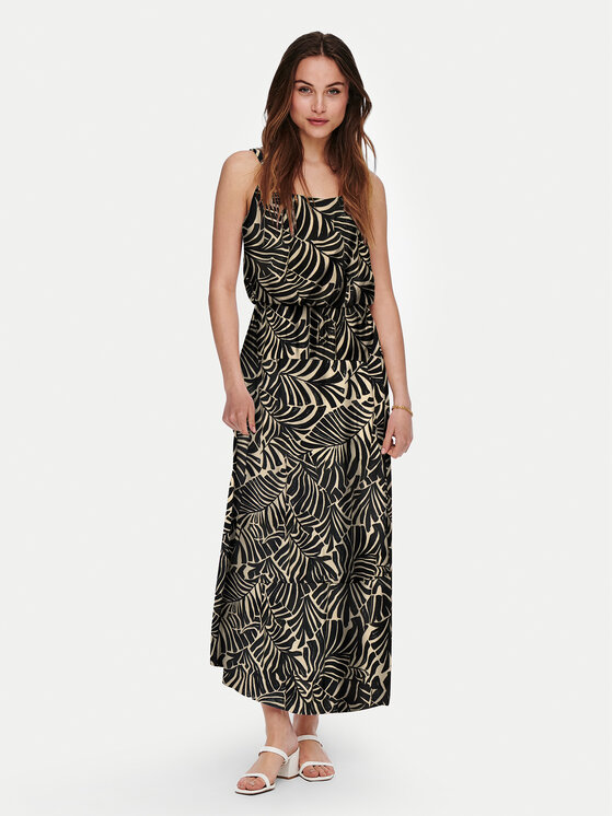 ONLY ONLY Nyári ruha Nova 15222217 Fekete Regular Fit