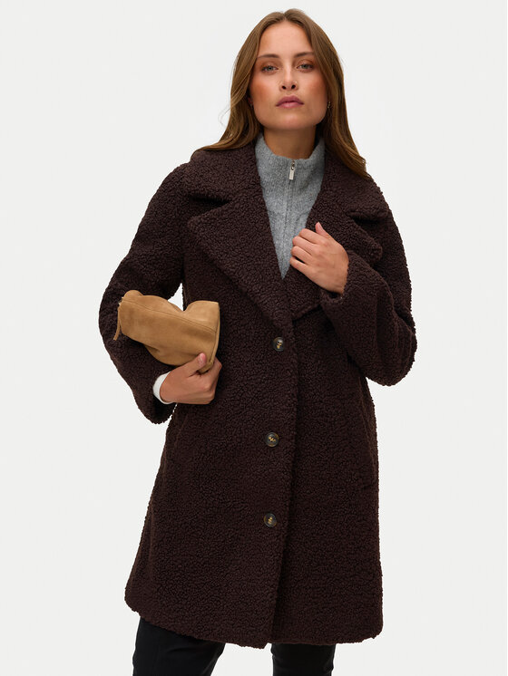 Vero Moda Vero Moda Изкуствен кожух Kylie Teddy 10289938 Кафяв Regular Fit