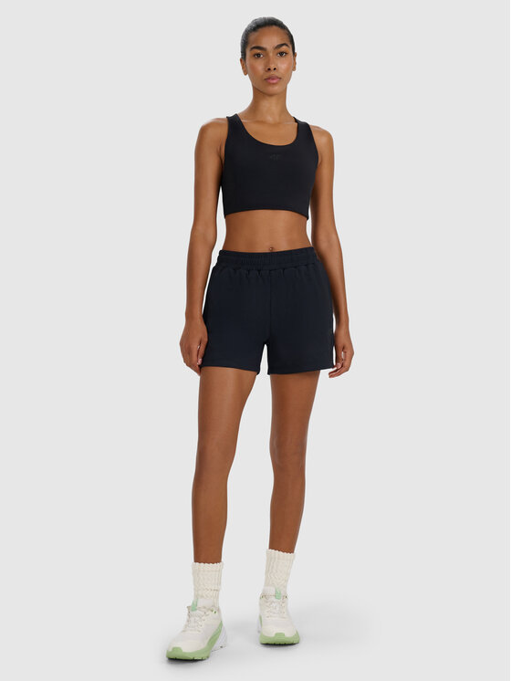 4F 4F Szorty sportowe MULTI ACTIVE Czarny Regular Fit