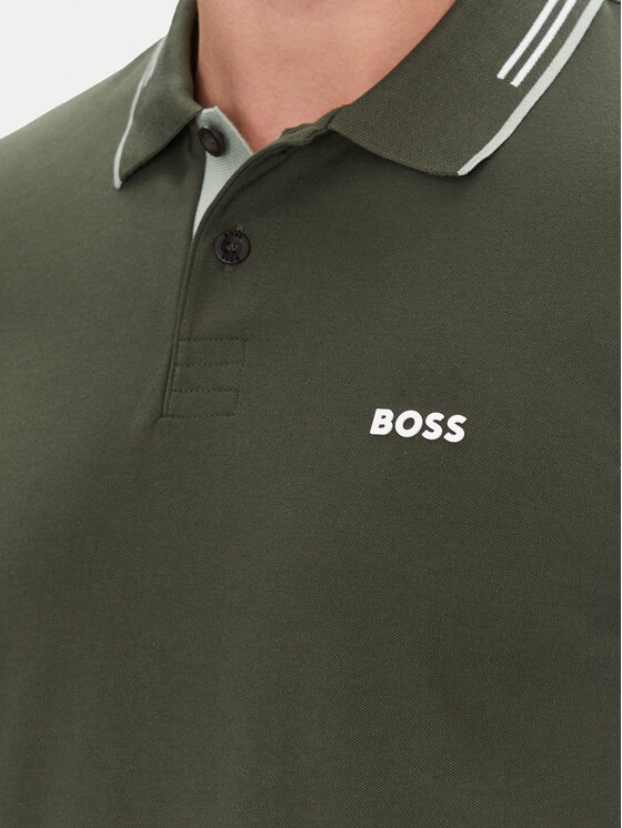 BOSS BOSS Polo majica Paul 50506193 Zelena Slim Fit