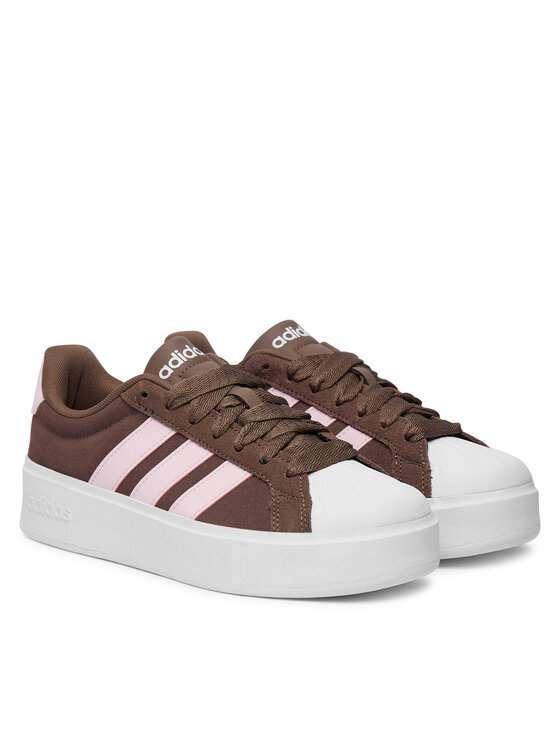adidas adidas Sneakersy Streettalk Bold Shoes KJ9946 Brązowy