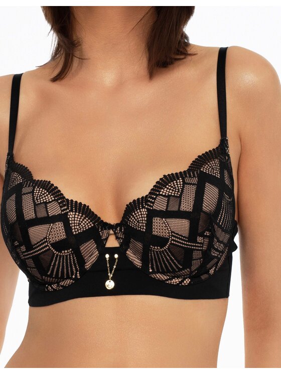 Esotiq Esotiq Biustonosz push-up 41331-61X Czarny