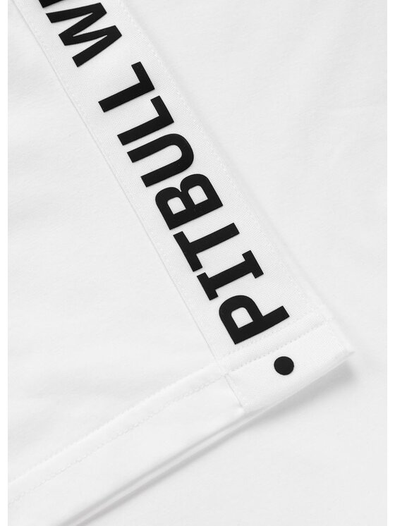 PITBULL PITBULL T-Shirt TAPE Biały Regular Fit