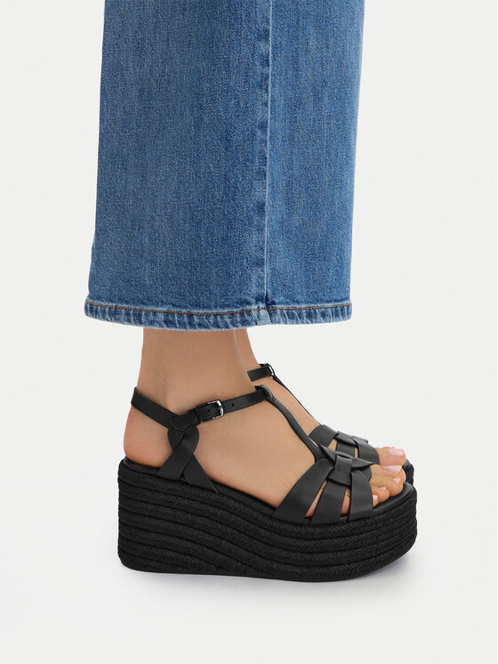 Badura Badura Espadrilky EO-AMARI-LT0228-26-805 Čierna