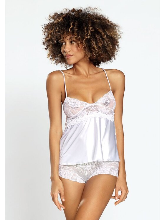 DKaren Lingerie DKaren Lingerie Komplet bielizny Aga Biały Classic Fit