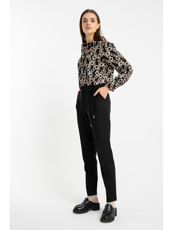 CLICK CLICK Dámské kalhoty 30-459 Černá Anatomic Fit