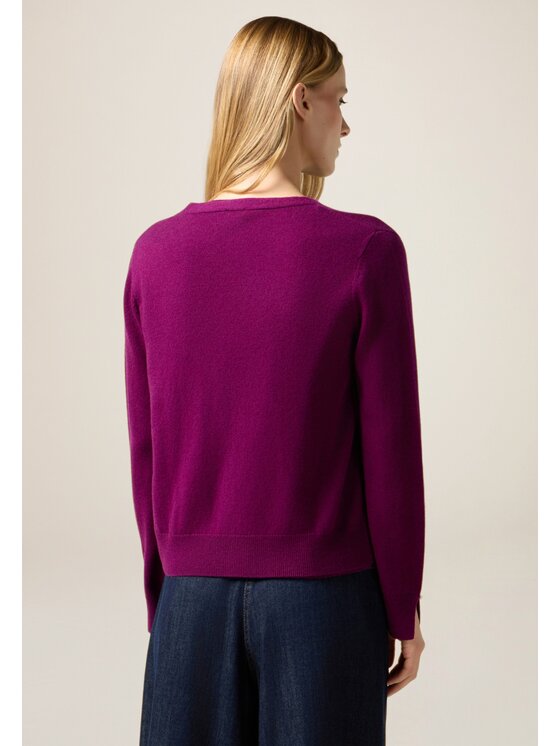 Oltre Oltre Cardigan M354J005094N009 Viola Regular Fit