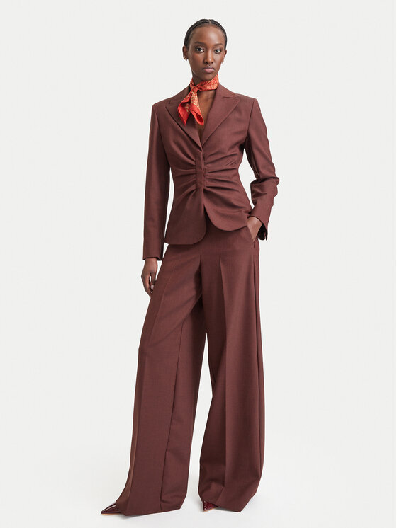 Marella Marella Pintsak Fumana 2623046032 Tumepruun Slim Fit