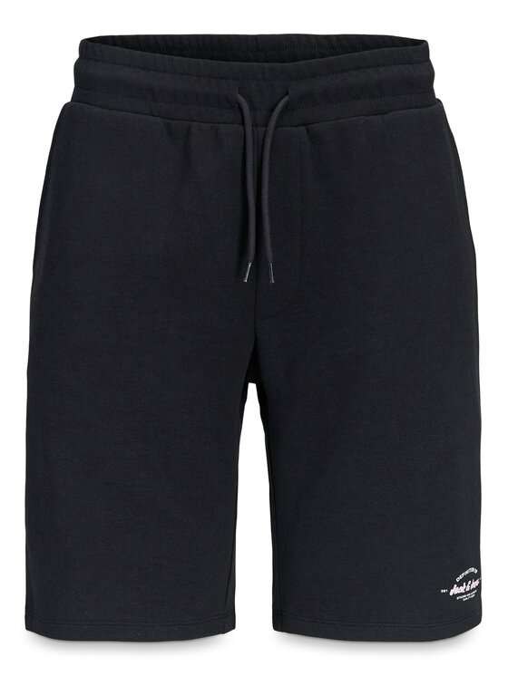 Jack & Jones Jack & Jones Sportske kratke hlače Gordon Brandon 12292136 Crna Regular Fit