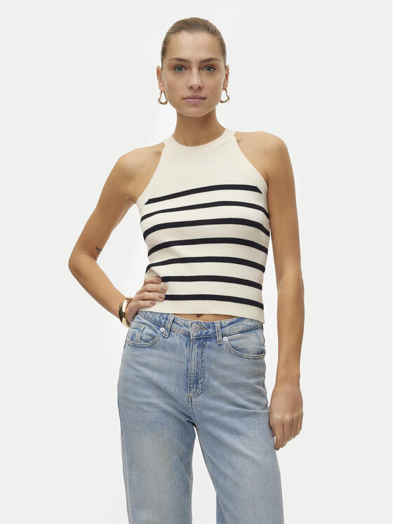 Vero Moda Vero Moda Top Saba 10306826 Beež Slim Fit