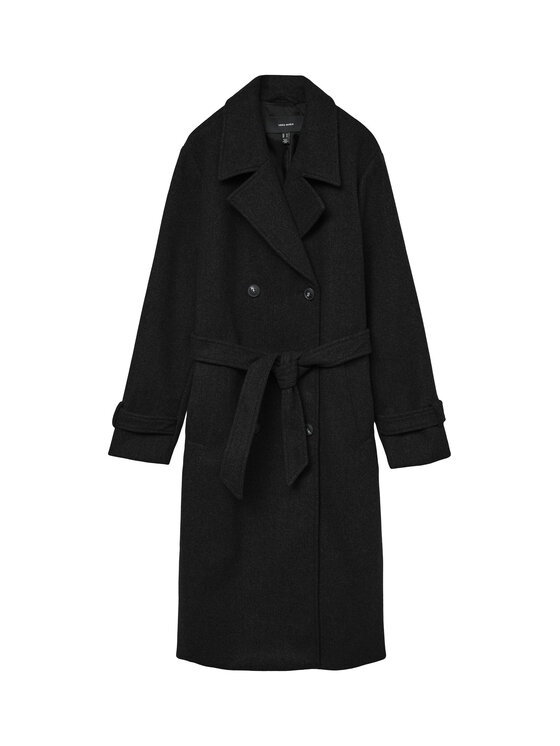 Vero Moda Vero Moda Демісезонний плащ Fortuneaya 10289870 Чорний Regular Fit