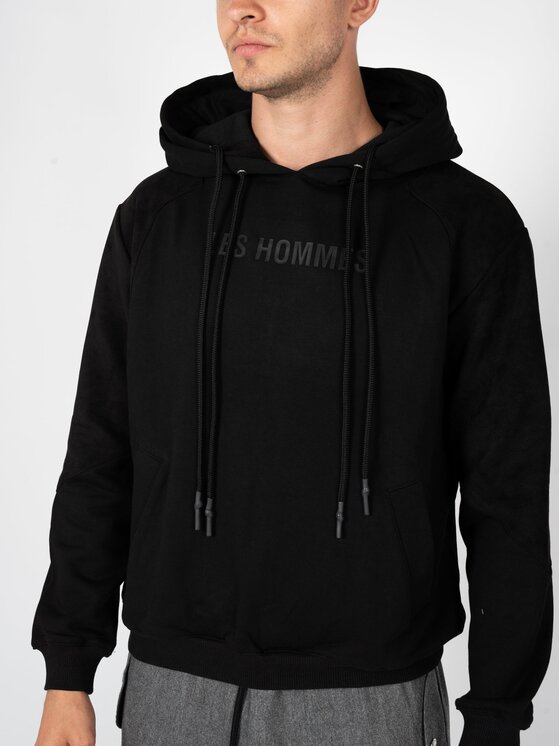 Les Hommes Les Hommes Μπλούζα LBH1001700F Μαύρο Regular Fit