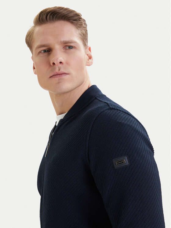 Bugatti Bugatti Sweatshirt 8750-15171E Dunkelblau Regular Fit