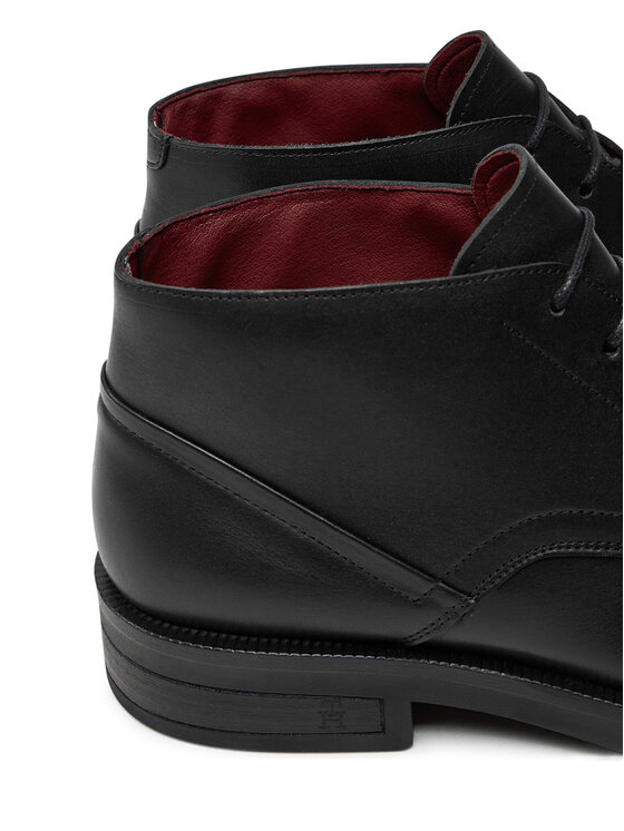 Tommy Hilfiger Tommy Hilfiger Μποτίνια Tl Lth Boot FM0FM05265 Μαύρο