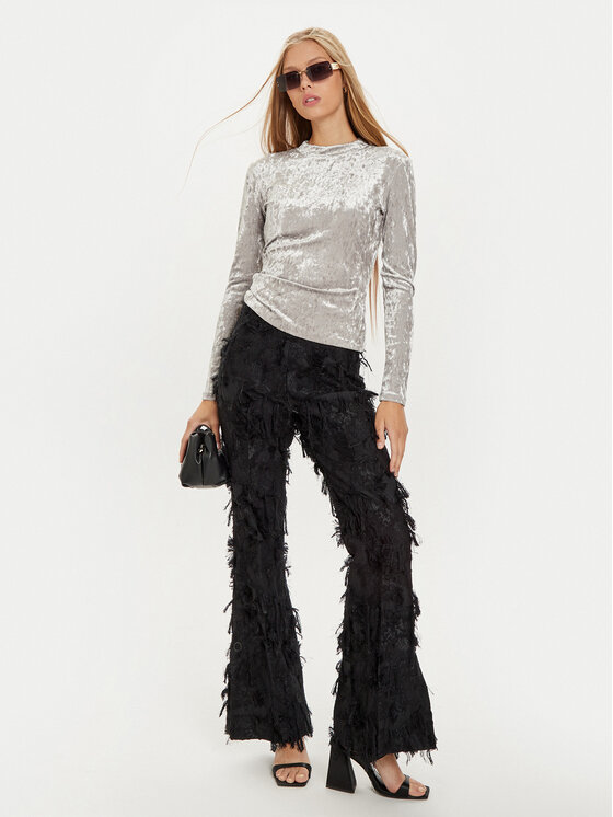 Marella Marella Blusa Balera 2423946035 Argento Regular Fit