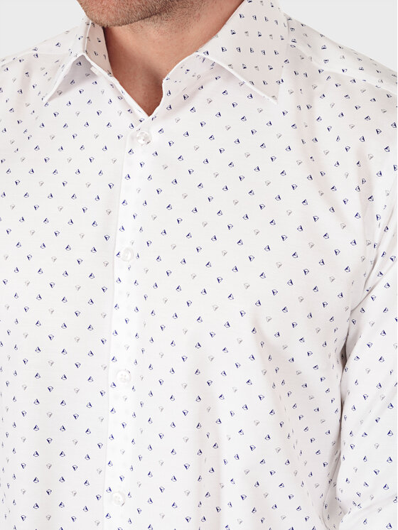 Evenemen Evenemen Koszula STAMPA K75991 Biały Slim Fit