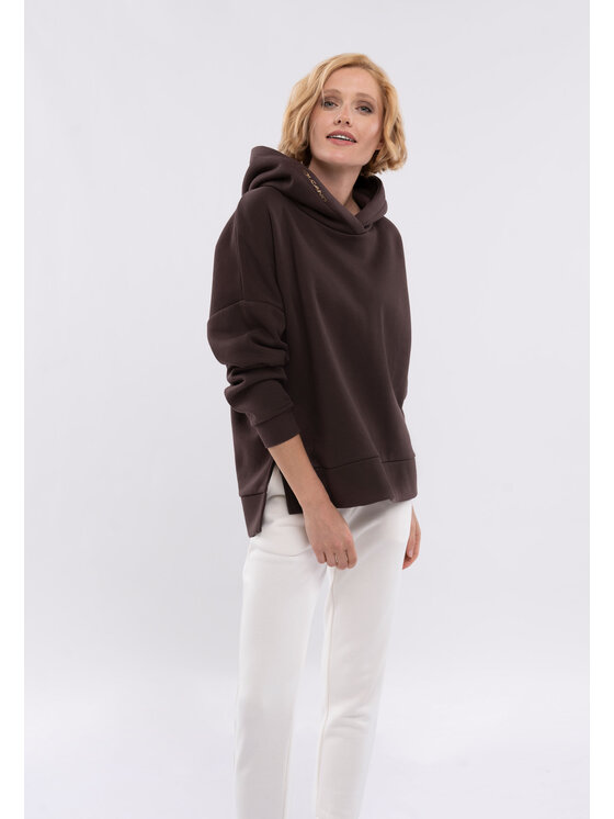 Volcano Volcano Bluza B-VENA Brązowy Regular Fit