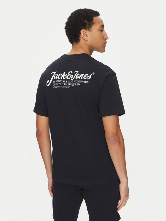 Jack&Jones Jack&Jones Komplektas: marškinėliai ir sportiniai šortai Beau 12277466 Tamsiai mėlyna Relaxed Fit