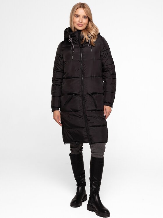 Perso Dámska bunda BLH251010F Čierna Regular Fit