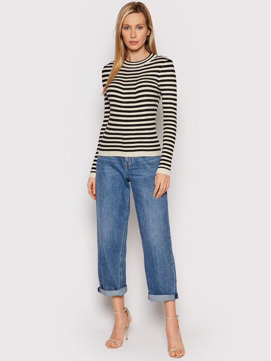 Pieces Pieces Džemper Crista 17115047 Bež Slim Fit