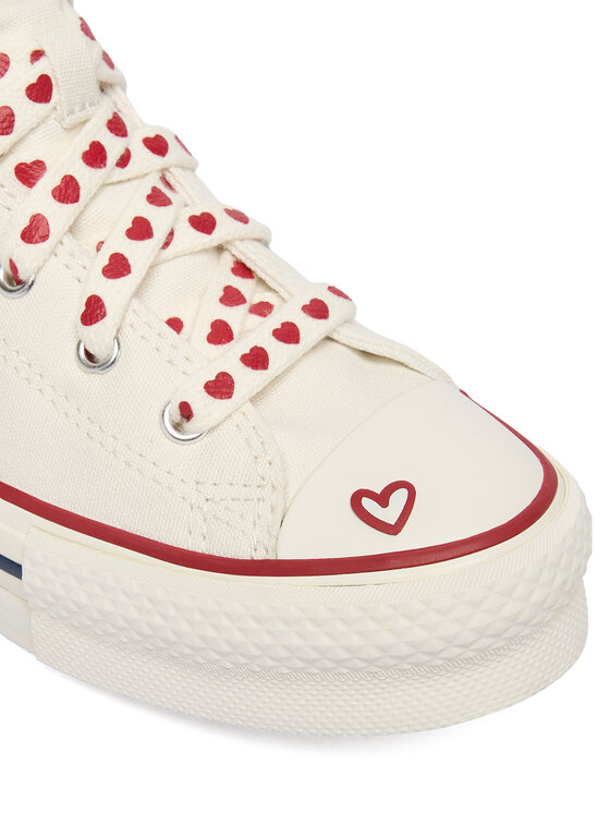 Converse Converse Trampki Chuck Taylor All Star Lift Platform Hearts A19062C Écru