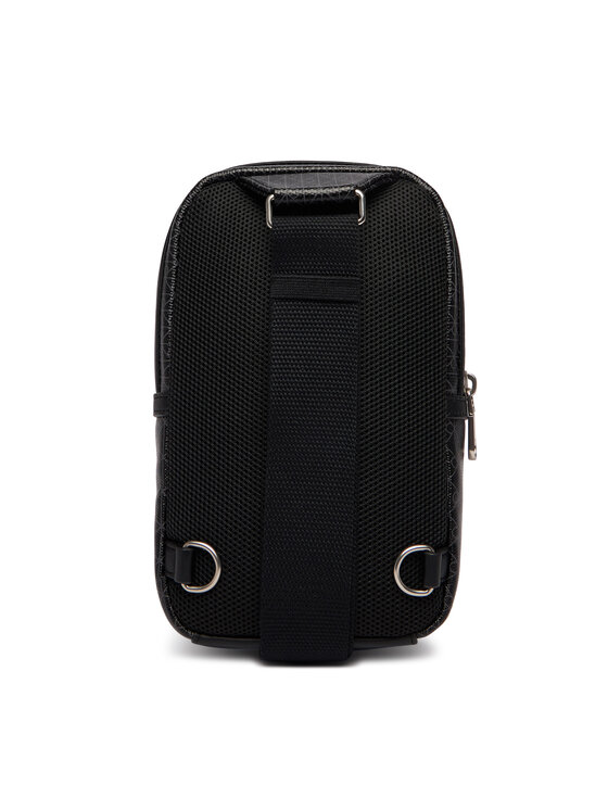 Calvin Klein Calvin Klein Geantă crossover Emblem Aop Coated Square Sling LV04D3335G Negru