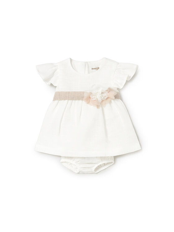 Mayoral Rochie elegantă 1886 Alb Regular Fit