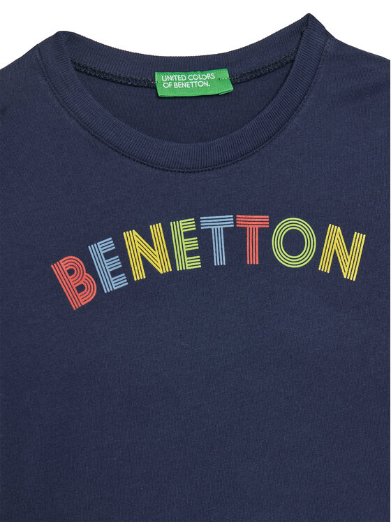 United Colors Of Benetton United Colors Of Benetton Μπλουζάκι 3I1XG10HS Σκούρο μπλε Regular Fit
