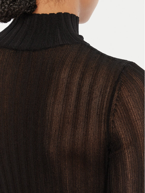 HUGO HUGO Rollkragenpullover Siclamino 50542650 Schwarz Slim Fit