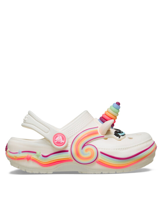 Crocs Crocs Šlepetės Toddler Crocs Iam Unicorn Lights Classic Clog 212508 Balta