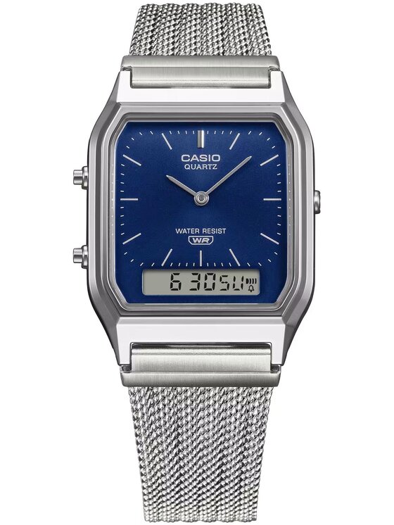 Casio Casio Zegarek 4549526417672 Srebrny
