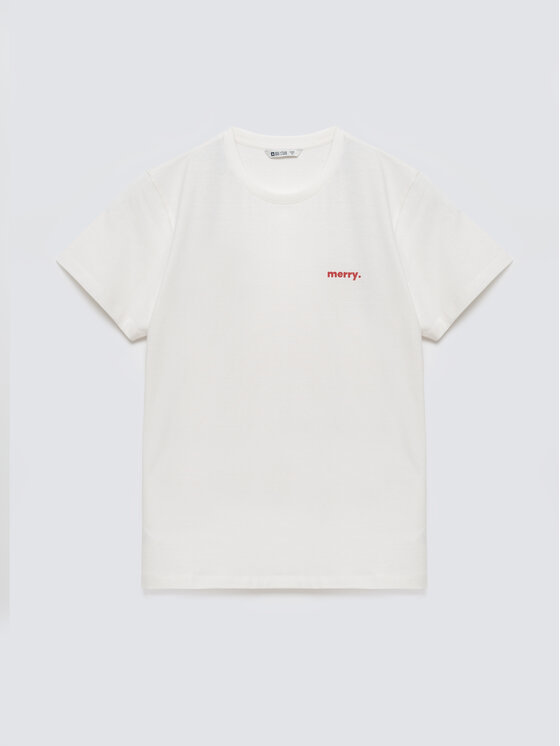 BIG STAR BIG STAR T-Shirt KARR Biały Basic Fit