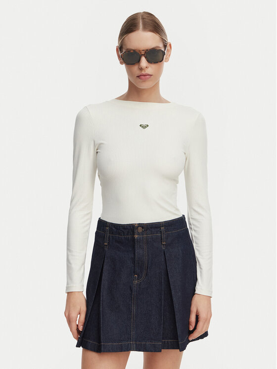 Roxy Roxy Longsleeve ERJKT04364 Білий Slim Fit