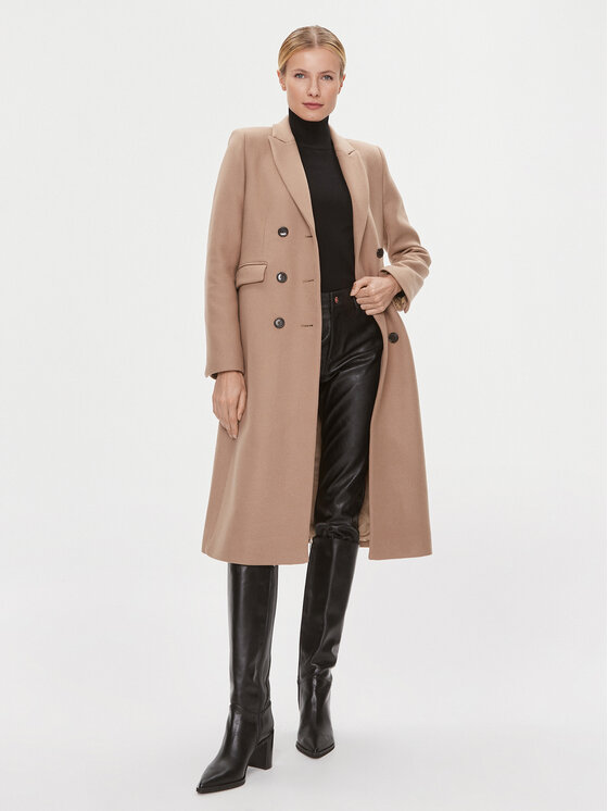 IVY OAK IVY OAK Вовняне пальто Celina IO1123F1013 Бежевий Slim Fit