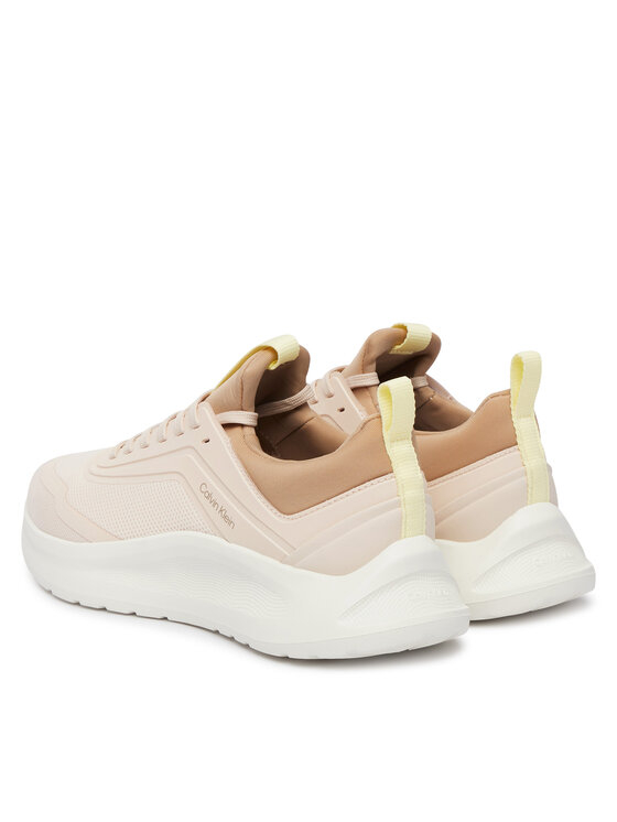 Calvin Klein Calvin Klein Sneakersy Light Eva Run Sock Mesh HW0HW03023 Beżowy