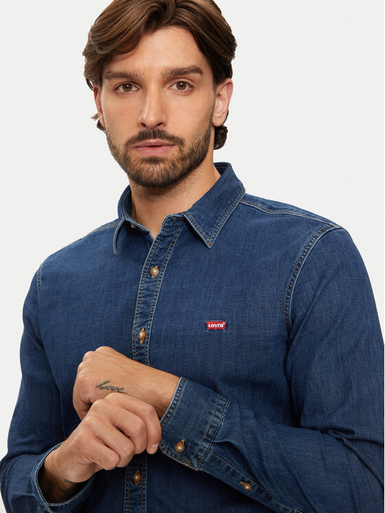 Levi's® Levi's® camicia di jeans Battery Housemark 86625-0052 Blu Slim Fit