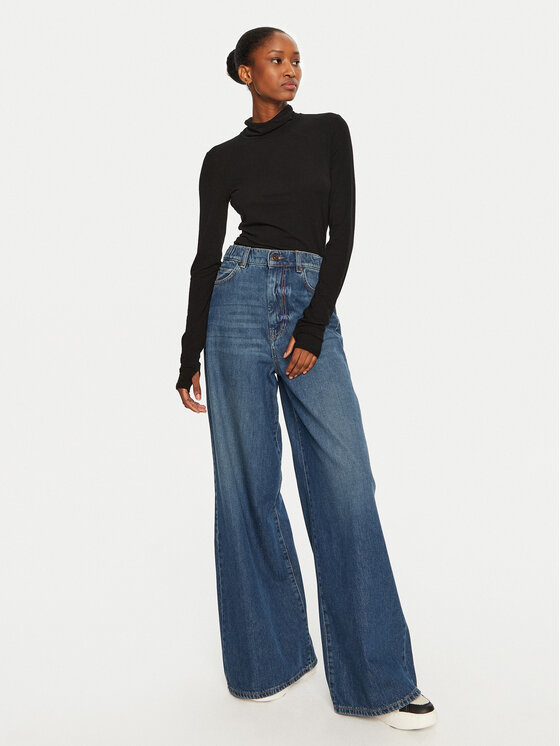 Marella Marella Dolcevita Master 2423946084 Nero Slim Fit