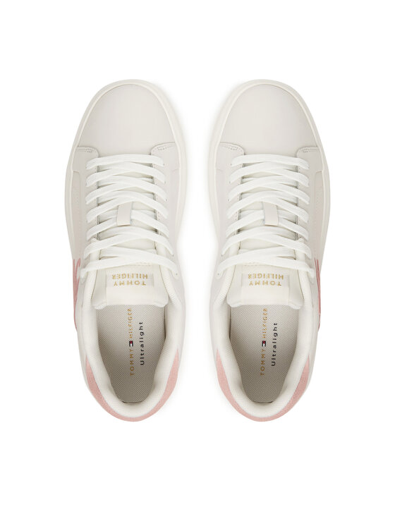 Tommy Hilfiger Tommy Hilfiger Sneakersy Th Icon Court Script FW0FW09363 Biela