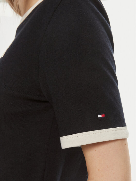Tommy Hilfiger Tommy Hilfiger T-krekls Monotype WW0WW41208 Tumši zils Regular Fit