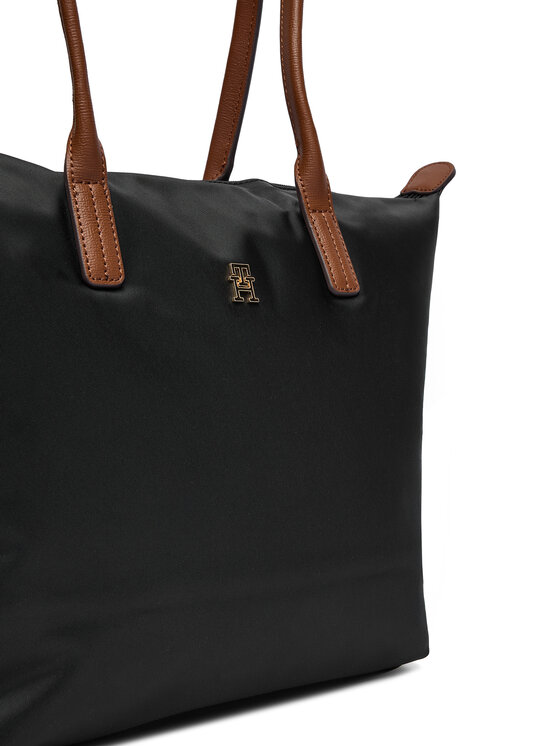 Tommy Hilfiger Tommy Hilfiger Ročna torba Popette Tote AW0AW17711 Črna