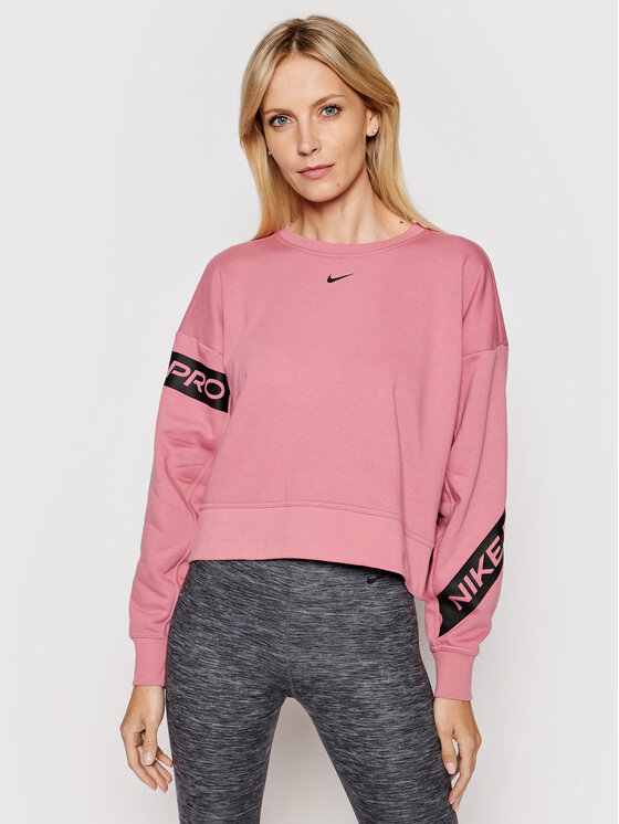 Nike Džemperis Pro Dri-Fit Get Fit CU4658 Rožinė Oversize • Modivo.lt