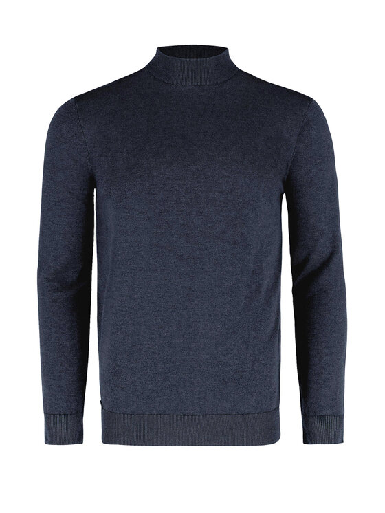 Volcano Volcano Sweter S-BAZ Niebieski Regular Fit