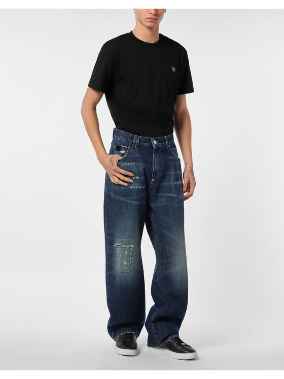PHILIPP PLEIN PHILIPP PLEIN Jeansy 26875 Niebieski Loose Fit