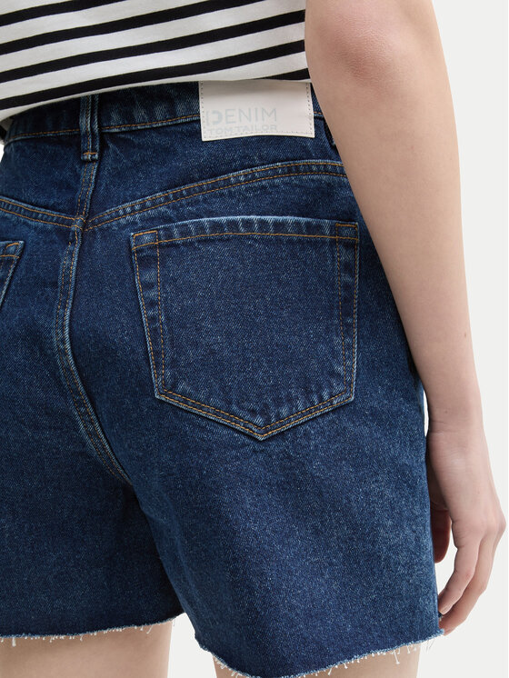Tom Tailor Denim Tom Tailor Denim Szorty jeansowe 1045651 Granatowy Regular Fit