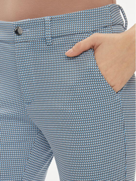 Liu Jo Liu Jo Hlače iz tkanine MA4310 J4063 Modra Regular Fit