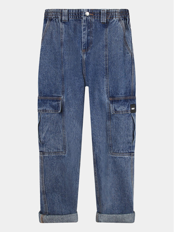 DKNY DKNY Jeansy D34B04 S Niebieski Regular Fit