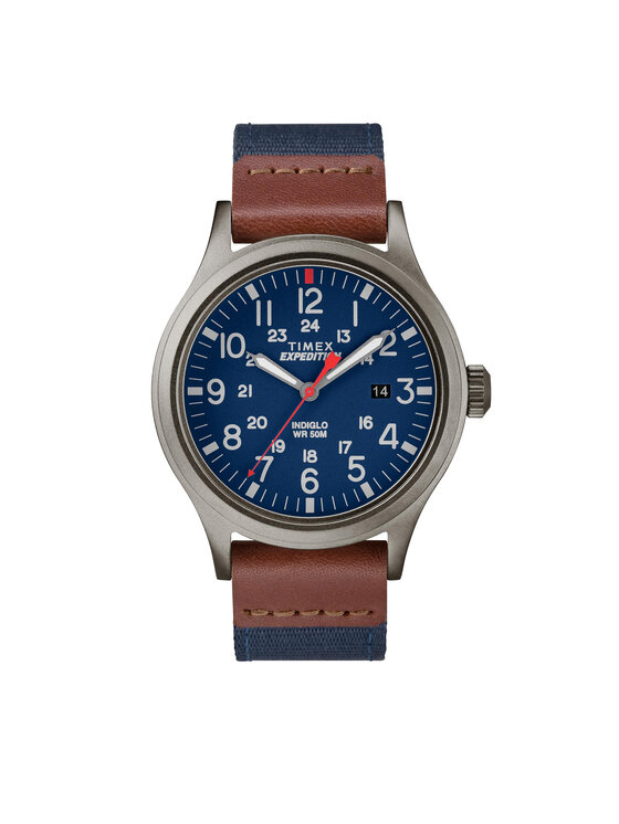 Timex Ročna Ura Expedition Scout TW4B14100 Mornarsko Modra