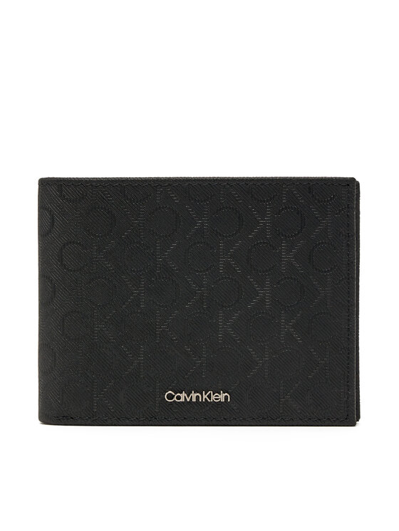 Calvin Klein Calvin Klein Veliki muški novčanik Ck Must Mono Bifold 5cc W/Coi K50K512703 Crna